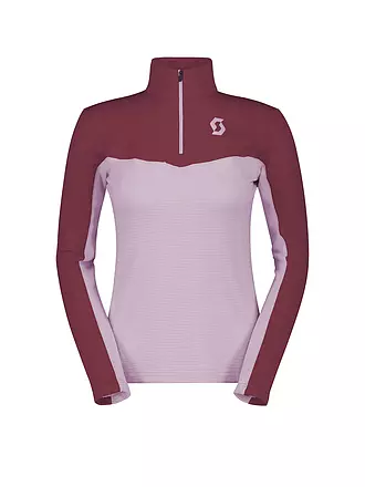 SCOTT | Damen Unterzieh Zipshirt Defined Light | beere