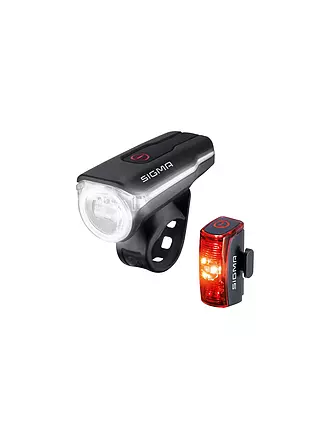 SIGMA | Fahrrad-Beleuchtungsset Aura 60 USB / SIGMA® Infinity | schwarz