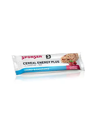 SPONSER | Cereal Energy Plus Cranberry, 40 g Riegel | bunt