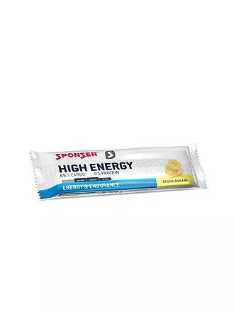 SPONSER | High Energy Bar Banana, 45 g Riegel | gelb