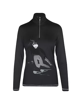 SPORTALM | Damen Unterzieh Zipshirt mit Motiv | 