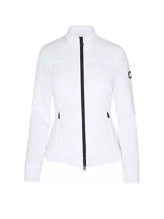 SPORTALM | Damen Unterziehjacke mit Nylon-Stepp | weiss