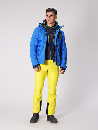 SPORTALM | Herren Hybrid Skidaunenjacke mit abnehmbarer Kapuze | blau