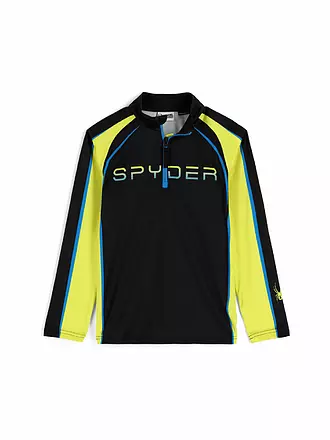 SPYDER | Jungen Unterzieh Zipshirt Downhill | schwarz