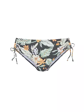 SUNSEEKER | Damen Bikinihose Black-Print | orange