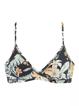 SUNSEEKER | Damen Bikinioberteil Triangel Rust-Print | schwarz