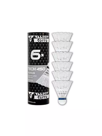 TALBOT TORRO | Badmintonball Tech 450 Premium 6er Dose | blau