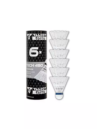 TALBOT TORRO | Badmintonball Tech 450 Premium 6er Dose | grün