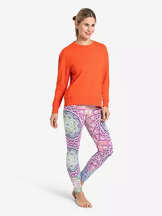 THE SPIRIT OF OM | Damen Yoga Sweater Abhaya | orange