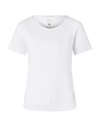 THE SPIRIT OF OM | Damen Yogashirt Raglan OM Herz | weiss