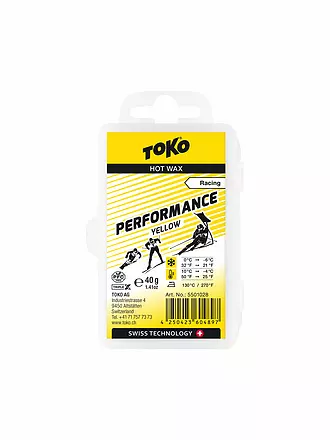 TOKO | Skiwachs Performance Hot Wax yellow 40g | keine Farbe