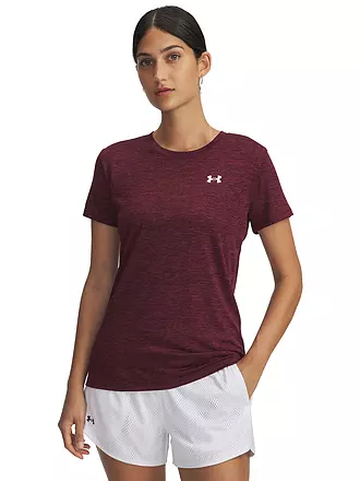 UNDER ARMOUR | Damen Fitnessshirt UA Tech™ Twist | dunkelrot