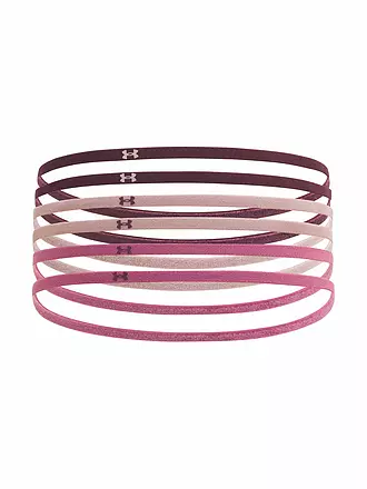 UNDER ARMOUR | Haarbänder UA Mini Elastic 6er Pack | beere