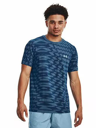 UNDER ARMOUR | Herren Fitnessshirt Seamless Novelty | blau