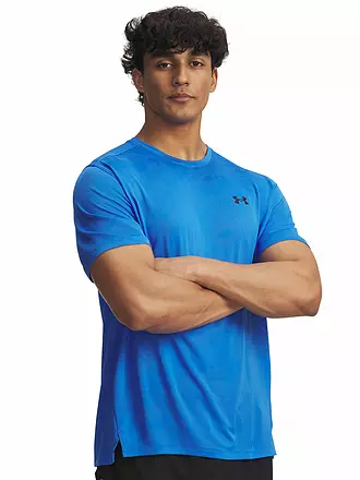UNDER ARMOUR | Herren Fitnessshirt UA TechTM Vent Jacquard | blau