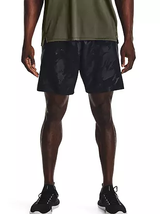 UNDER ARMOUR | Herren Fitnessshorts UA Woven Emboss | schwarz