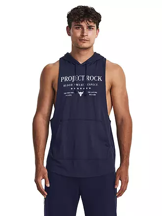 UNDER ARMOUR | Herren Hoodie Project Rock Sleeveless | dunkelblau