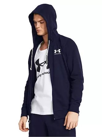 UNDER ARMOUR | Herren Kapuzenpullover UA Rival Terry | dunkelblau