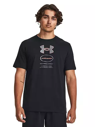 UNDER ARMOUR | Herren T-Shirt Branded Gel Stack | schwarz