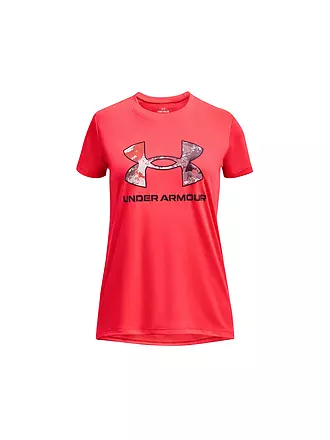 UNDER ARMOUR | Mädchen Fitnessshirt UA Tech™ Print Fill Big Logo | schwarz