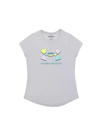 UNDER ARMOUR | Mädchen T-Shirt UA Colorblock | weiss