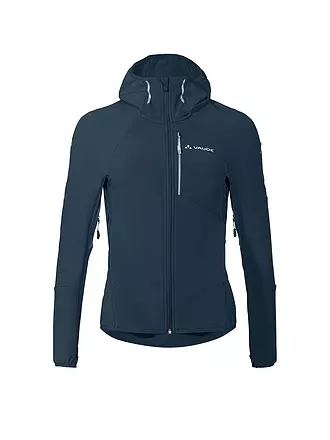 VAUDE | Damen Touren Softshelljacke Larice Hoodie | dunkelblau