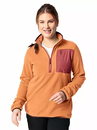 VAUDE | Damen Zipshirt Rosemoor Fleece | orange