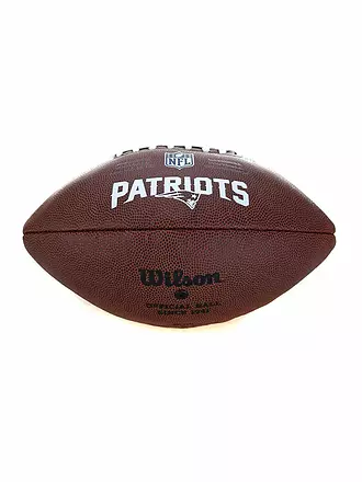 WILSON | American Football NFL Lizenzball New England Patriots | braun