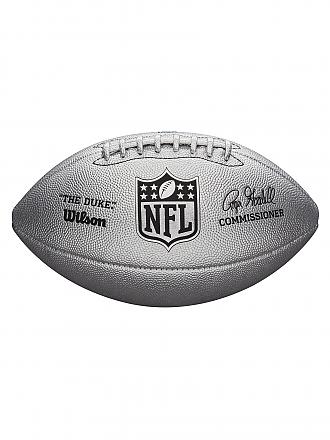 WILSON | American Football NFL Replica Game Ball The Duke Metallic Edition | silber