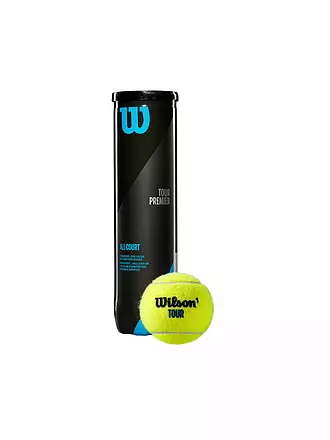 WILSON | Tennisbälle Tour Premier All Court 4er Dose | 