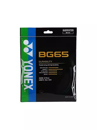 YONEX | Badmintonsaite BG65 Set - Kunstsaite Amber | transparent