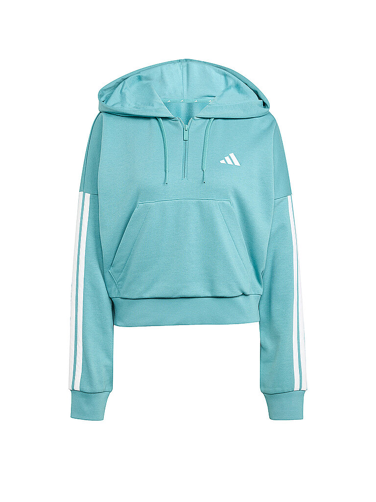 ADIDAS Damen Hoodie Half Zip 3S petrol | XL