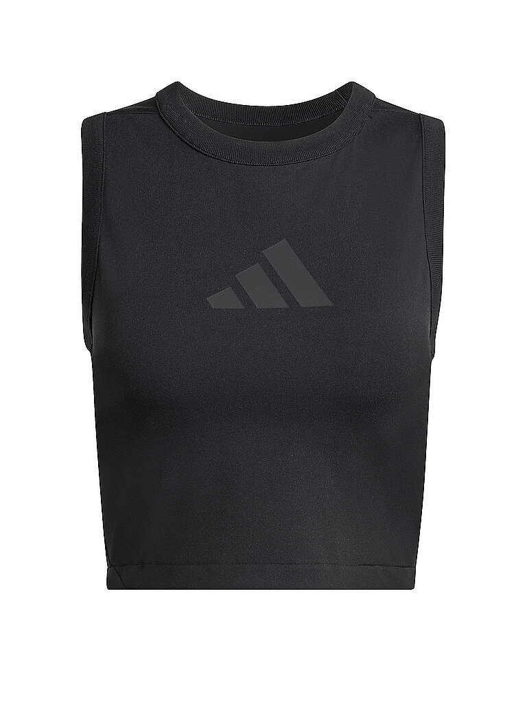 ADIDAS Damen T-Shirt Z.N.E. Cropped schwarz | XS