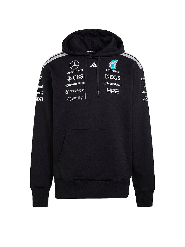 ADIDAS Herren Kapuzenjacke Mercedes AMG Petronas Formula1 Team Driver schwarz | L