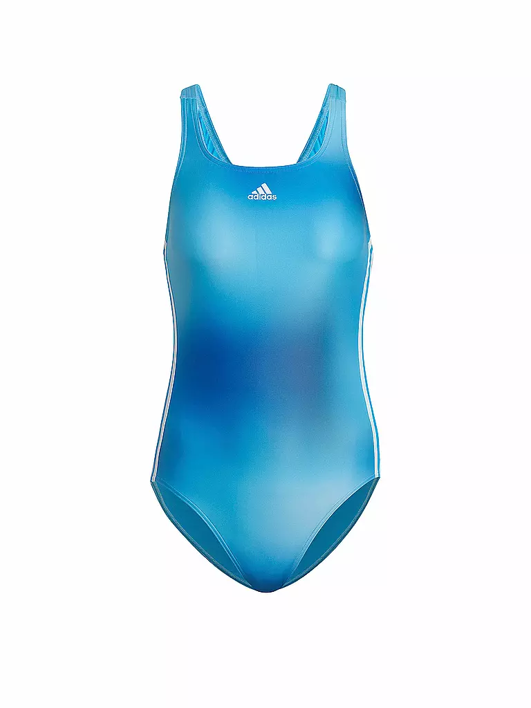 ADIDAS | Damen Badeanzug Melbourne 3-Streifen | blau