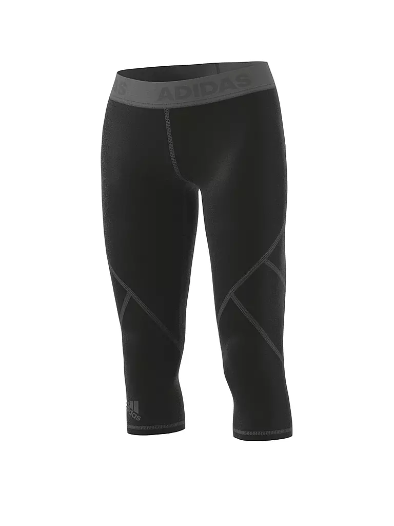 ADIDAS | Damen Capri AlphaSkin | schwarz