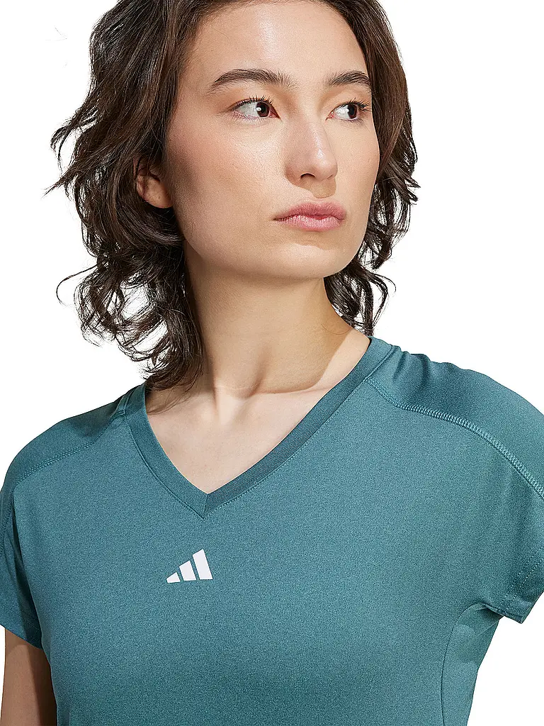 ADIDAS | Damen Fitnessshirt 	AEROREADY Train Essentials  | petrol