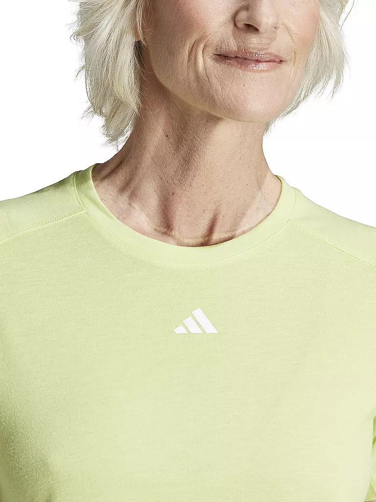 ADIDAS | Damen Fitnessshirt AEROREADY Train Essentials Minimal Branding | hellgrün