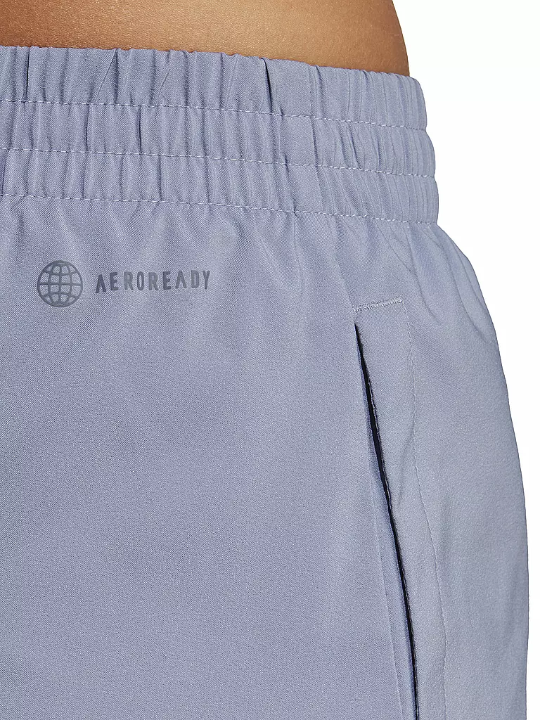 ADIDAS | Damen Fitnessshort AEROREADY Made for Training Minimal Two-in-One | hellblau