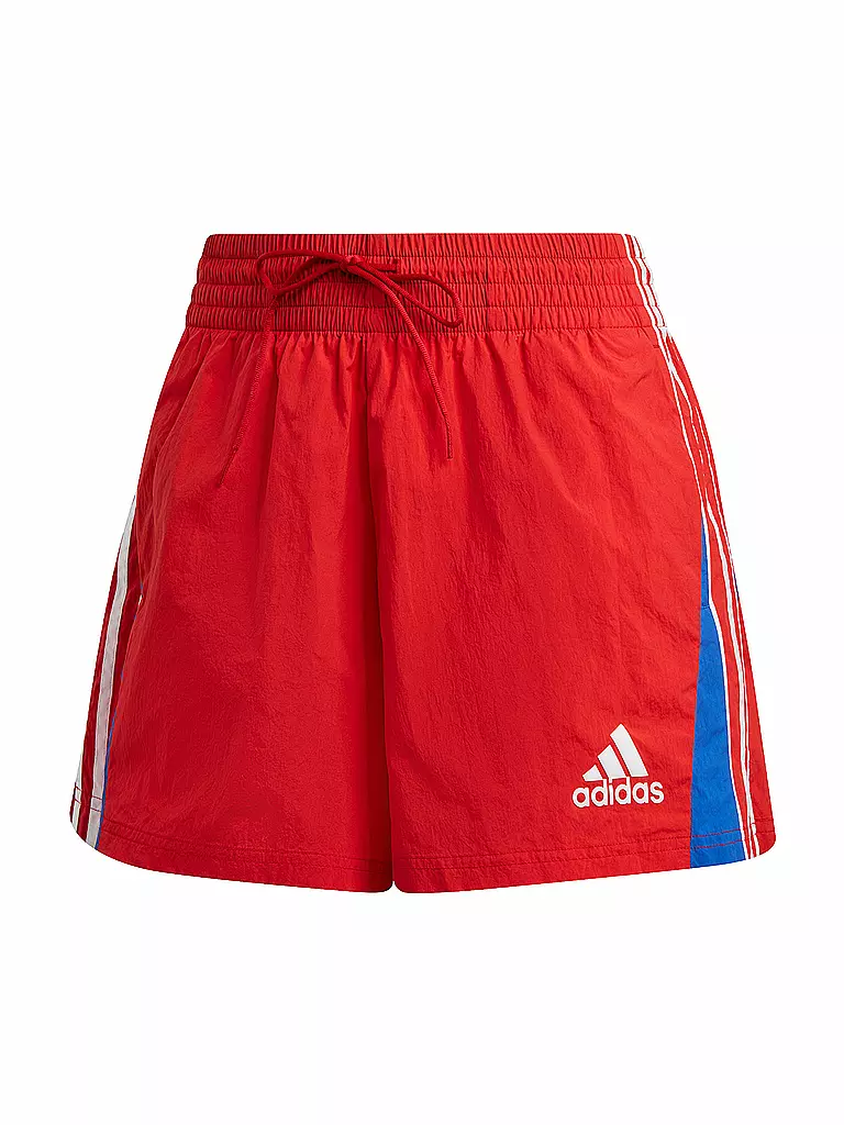 ADIDAS | Damen Fitnessshort Colorblock 3-Streifen | rot