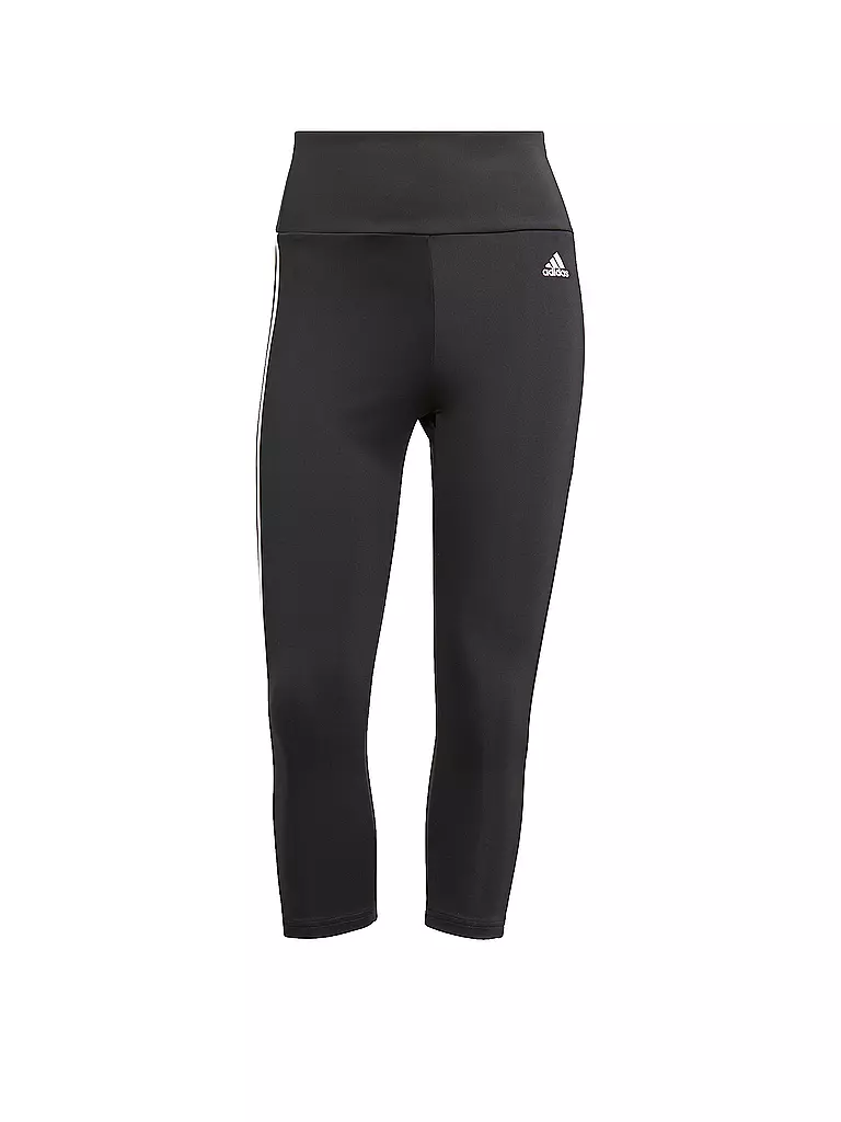 ADIDAS | Damen Fitnesstight Designed To Move High-Rise 3-Streifen 3/4 | schwarz