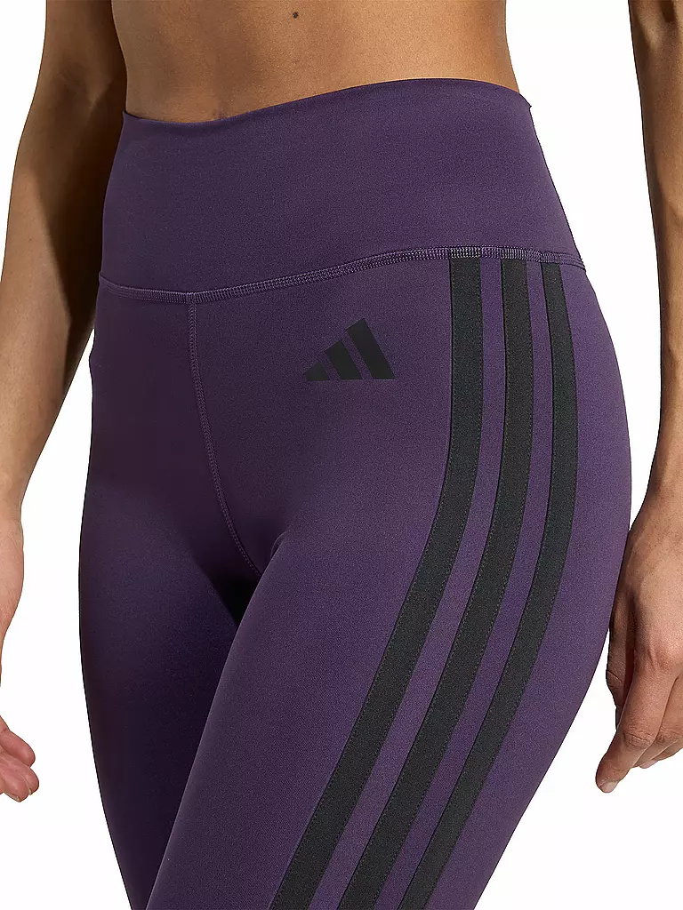 ADIDAS | Damen Fitnesstight Optime Essentials 3-Streifen 7/8 | lila