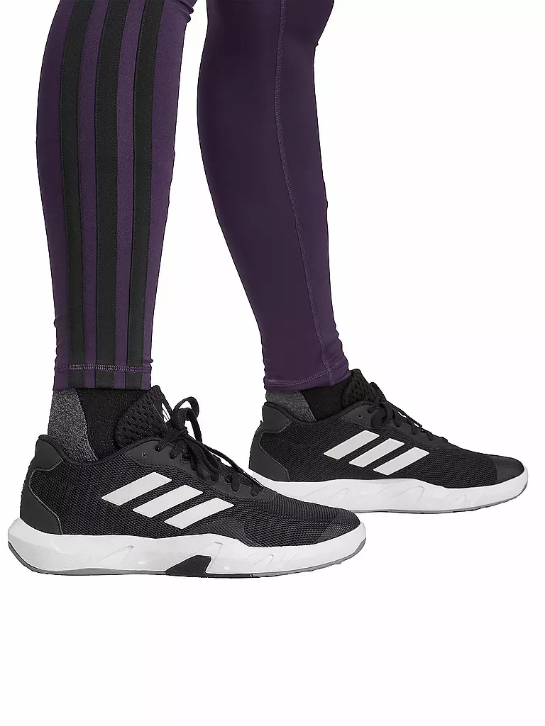 ADIDAS | Damen Fitnesstight Optime Essentials 3-Streifen 7/8 | lila