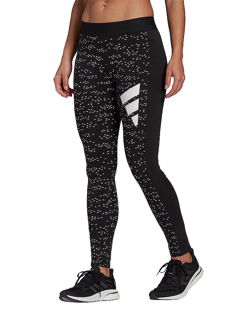 ADIDAS Damen Fitnesstight Sportswear Allove Print schwarz
