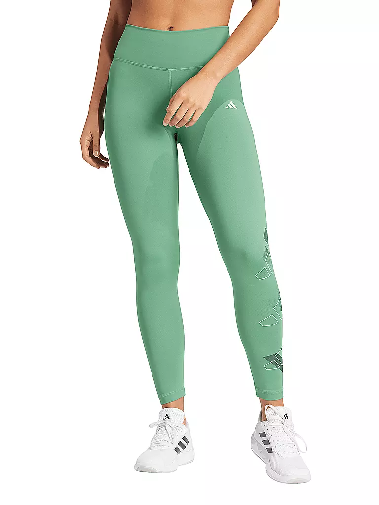 ADIDAS | Damen Fitnesstight ssentials Brand Love 7/8 | dunkelgrün