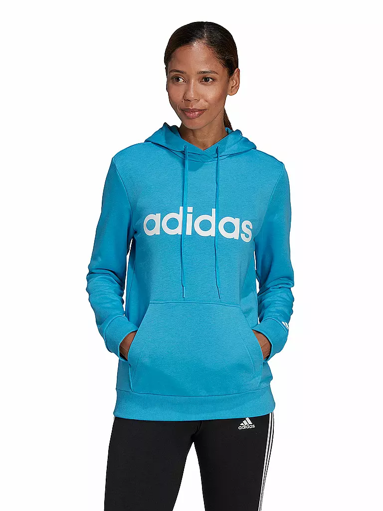 ADIDAS | Damen Hoodie Essentials Logo | blau
