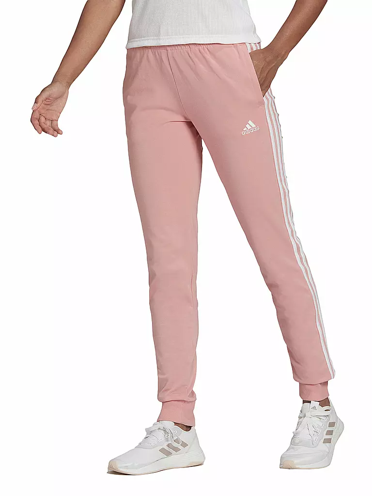 ADIDAS | Damen Jogginghose Essentials 3-Streifen | rosa