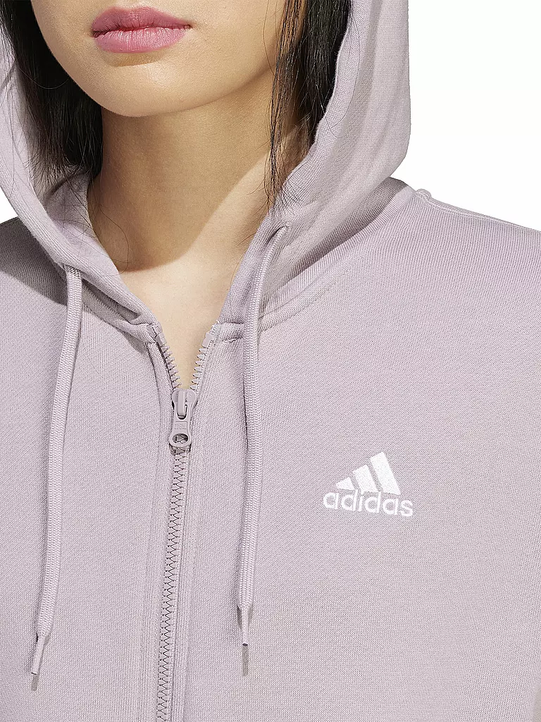 ADIDAS | Damen Kapuzenjacke Essentials Linear French Terry | beere