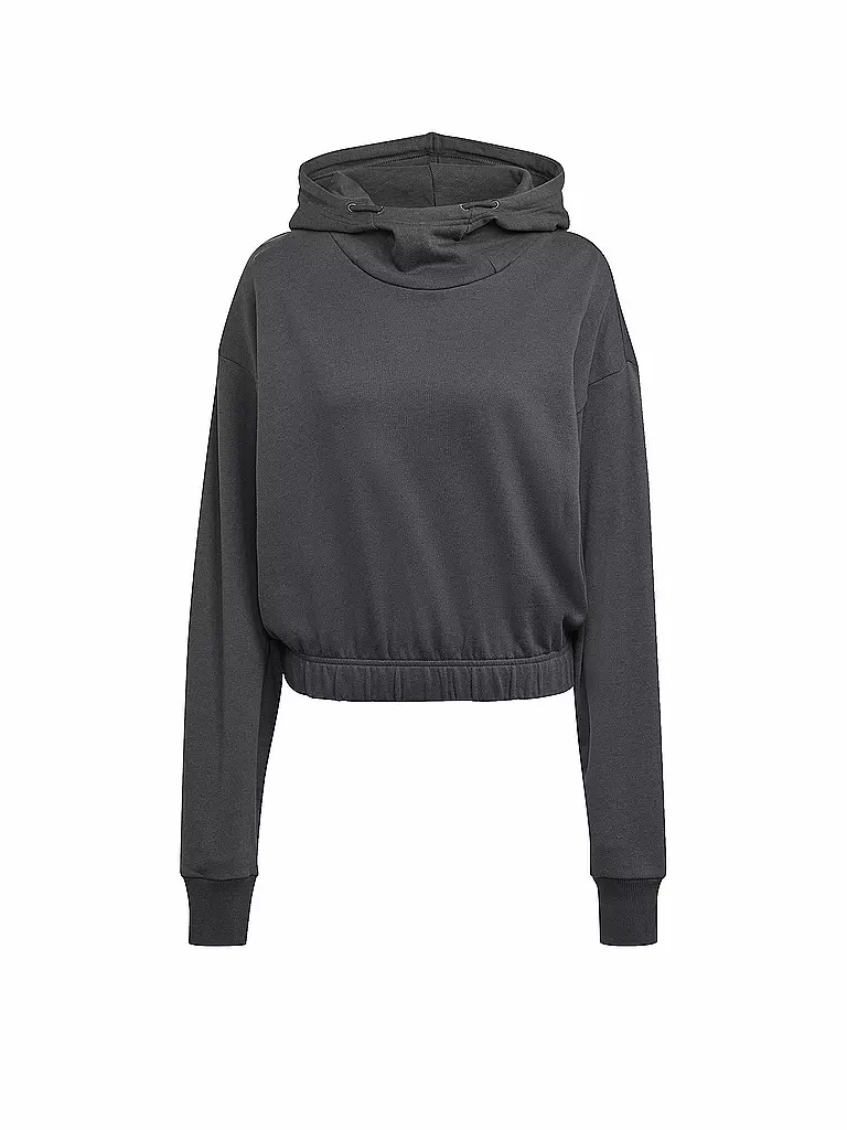 ADIDAS | Damen Kapuzenpullover Studio Lounge Cropped | grau