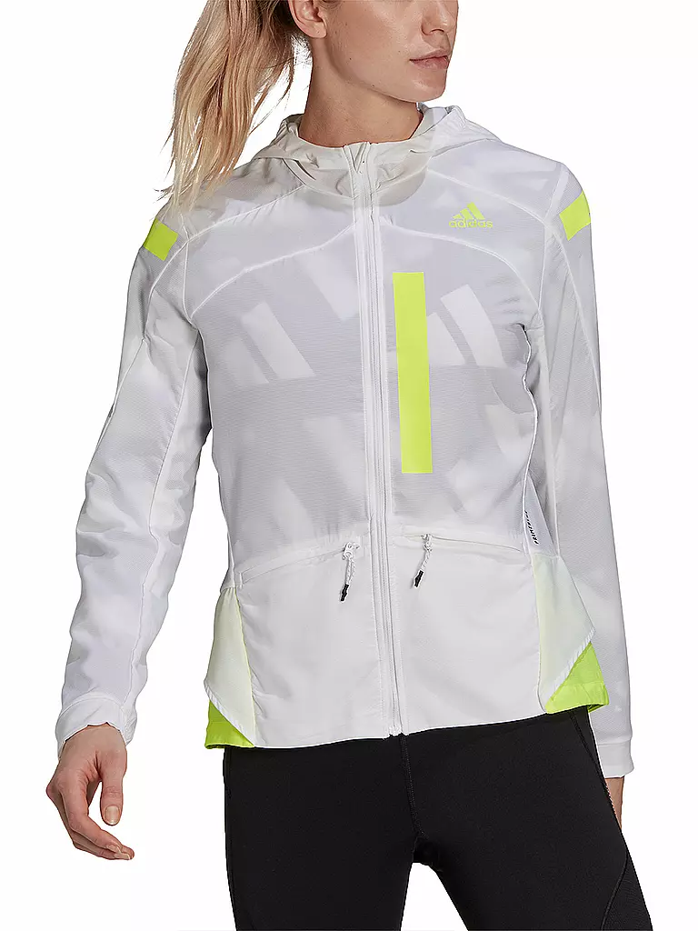 ADIDAS | Damen Laufjacke Marathon Translucent | weiß